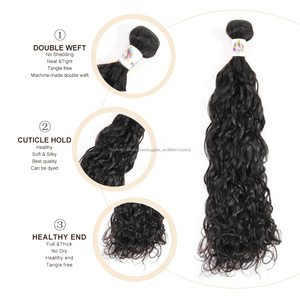 8A natural pelo humano brasileño 100% virginales extensiones de cabello pelo ola de agua natural color sin enredos sin enredos - Product Image 6