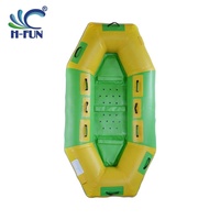 Bateau gonflable en bâche PVC avec siège souple, certifié CE, capacité 100-500 kg pour 4 passagers, radeau de parc aquatique