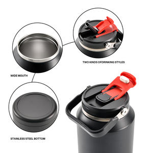 Growler à bière en acier inoxydable, carafe isolée pour l'eau et le lait, <span class=keywords><strong>1L</strong></span>, grande capacité, <span class=keywords><strong>bouteille</strong></span> d'eau - Product Image 3