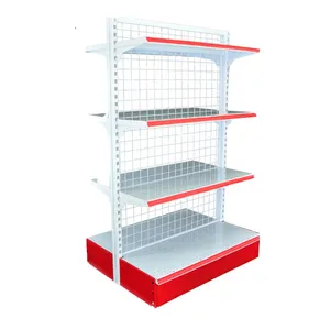 Vendita calda a doppio lato scaffali per supermercati negozio display scaffale negozio al dettaglio