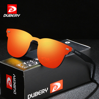 DUBERY 2026 Lunettes de soleil sportives rondes tendance UV 400 polarisées, montures bleues et rouges, vente en gros pour hommes et femmes