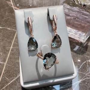 ชุดเครื่องประดับเพทายสีโรสโกลด์ - Product Image 3