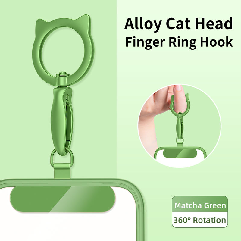 Matcha Green-Ring Buckle+Phone Clip