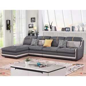 Salas und wohnzimmer möbel sets moderne l förmigen sofa suade stoff tier druck chesterfield-luxus polster - Product Image 4