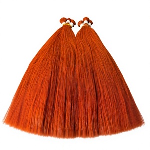 Wholesale Vietnamese Virgin <b>Hair</b> Double Drawn Bulk Orange Color <b>Braiding</b> <b>Hair</b> Extensions <b>Machine</b> Double Weft Perm-Ready - Product Image 1