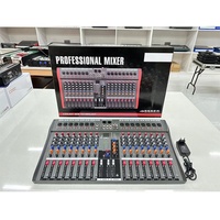 MT16 Nouvelle conception de table de mixage audio professionnelle pour DJ, 16 canaux avec MP3/16DSP/Delay/Echo/48V Phantom pour discothèque/mariage/cinéma