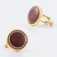 Boutons de manchette en cuivre de haute qualité pour hommes, accessoires de chemise personnalisés en or et argent, cadeaux de mariage, vente en gros