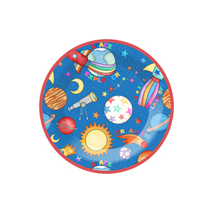 DAMAI - Juego de Vajilla Desechable con Temática Espacial para Fiestas Infantiles, Platos de Papel para Postres, Vasos, Servilletas, Kits para Fiestas de Cumpleaños - Product Image 3