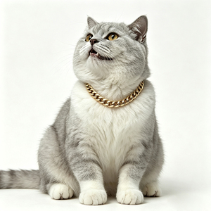 <span class=keywords><strong>Collier</strong></span> pour <span class=keywords><strong>chat</strong></span> en acier inoxydable plaqué or 18 carats, chaîne cubaine, résistant à l'eau, mignon, cadeau pour animal de compagnie, pour un usage quotidien. - Product Image 3