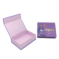Boîte-cadeau pliable magnétique de luxe conçue sur mesure Emballage en carton estampé à chaud Boîte-cadeau cosmétique avec revêtement UV