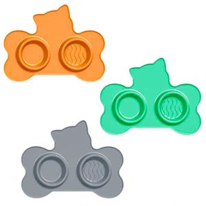 Tapis d'alimentation pour animaux de compagnie en silicone antidérapant, imperméable, pour chiens et chats, grand plateau durable pour aliments, tapis de vaisselle - Product Image 3