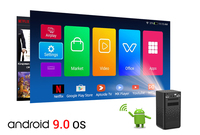 Projecteur LED DLP portable mini Pico intelligent Android 3D pour P20, 250 lumens, stéréo HIFI, home cinéma, smartphone, tablette PC