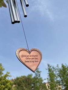 Etiqueta colgante de memoria única para campanas de viento, gota de metal, memoria de los muertos - Product Image 6