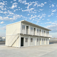 SKYLINE Maison conteneur détachable et respirante de 20 pieds, livraison rapide, maisonnette préfabriquée prête à l'emploi, bureau modulaire de luxe, Sud-Est