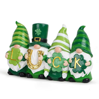 Figurine de jardin artisanale en résine, peinte à la main, motif ange porte-bonheur, pour la Saint-Patrick, directement de l'usine, pour la fête nationale irlandaise