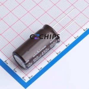 UCY2W101MHD ตัวเก็บประจุอลูมิเนียมอิเล็กโทรไลติกผ่านรู D18xL37mm 100uF 20% 450V 835mA-120Hz - Product Image 1