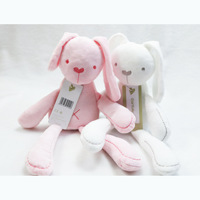 Apaisant lapin jouet dormir en peluche nouveau-né bébé lapin peluche mignon compagnon de couchage en peluche bébé confort jouets pour nourrissons