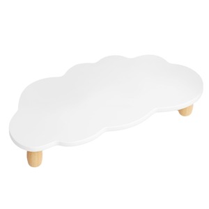Support de moniteur en forme de nuage, blanc, 42x21x8cm, organisateur de bureau pour écran d'ordinateur - Product Image 5