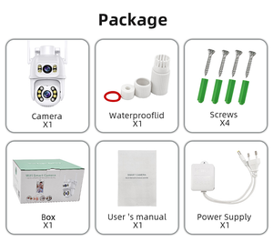 Levofast icsee 3MP + 3MP ống kính kép xem kép PIR theo dõi con người ngoài trời mạng wifi liên kết an ninh IP Camera - Product Image 6