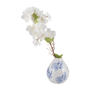Ceramic Bud <b>Vase</b> <b>Small</b> Floral Design For Home Decor Living Room Bedroom Office Display - Product Image 3