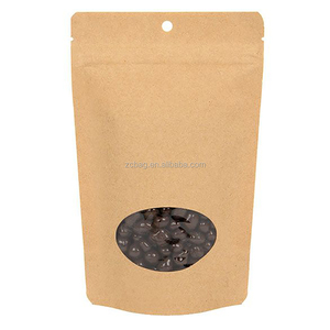 Giấy Kraft Nhựa PE Bên Trong Moistureproof Pouch Doypack Với Cửa Sổ Rõ Ràng Lưu Trữ Hạt Điều Bao Bì Thực Phẩm Pocket - Product Image 6