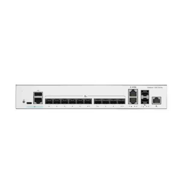 C1300-12XS Smart Switch  12x 10G Brand New in Box SFP+ Ports Switch Rack-mountable 12 Port Optical  Network Switch