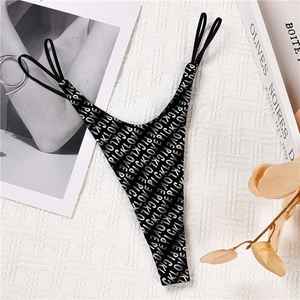 Cinturón fino estampado para mujer, ropa interior sexy sin costuras de una pieza, ropa interior cómoda y transpirable, pantalones triangulares para mujer - Product Image 3