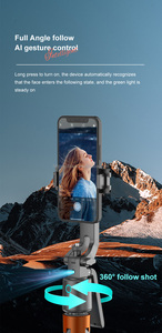 <span class=keywords><strong>Gimbal</strong></span> Q13 <span class=keywords><strong>para</strong></span> Teléfono 360 ° Estabilizador de Rotación, Soporte de <span class=keywords><strong>Gimbal</strong></span>, Palo Selfie con Bluetooth, Trípode <span class=keywords><strong>para</strong></span> Cámaras de Video <span class=keywords><strong>y</strong></span> Teléfonos Celulares - Product Image 6