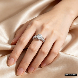 Custom IGI Certified 14k Gold <b>Silver</b> 10K 14K 18K Solid Gold 1.00 Karat Lab Grown Diamond VVS-VS Brilliant Cut Wedding <b>Ring</b> - Product Image 4