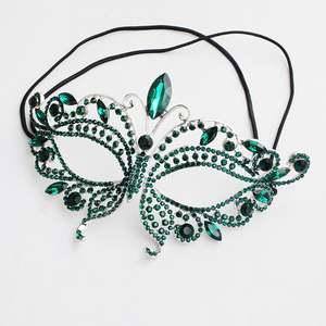 Masque de fête en cristal de strass pour décoration de carnaval, couvre-visage pour hommes et femmes, décoration du visage - Product Image 6