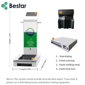 BESTAR laser 3D scanner de pieds instrument de machine à semelle intérieure personnalisée pour les soins des pieds, équipement orthopédique de voûte plantaire - Product Image 5