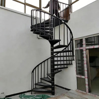 Escaliers sur mesure, fabrication chinoise, escaliers en spirale préfabriqués, durables, pour intérieur, modernes, de haute qualité, escaliers en spirale sur mesure
