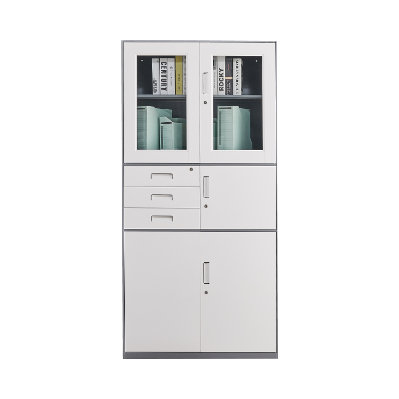 Modern Office Furniture Metal Filling Cabinet Office Cupboard Office Storage Cabinet 2 Door Metal Cupboard Knock Down