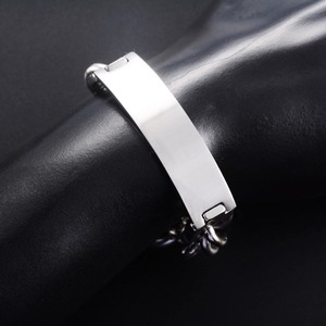 Pulsera de Acero Inoxidable de 12 mm y 22 cm con Hebilla en Blanco para Hombre y Mujer, Brazalete Curvo, Cadena Cubana, Joyería Metálica - Product Image 4