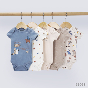 Conjunto de Ropa de 5 Piezas para Bebé Niña, 100% Algodón, Mono Moderno para Primavera - Product Image 3