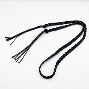 Nouvelle <span class=keywords><strong>ceinture</strong></span> fine tressée en corde cirée PU tendance pour femme, idéale pour costume, robe, chemise, sans perforations, vente directe usine - Product Image 6