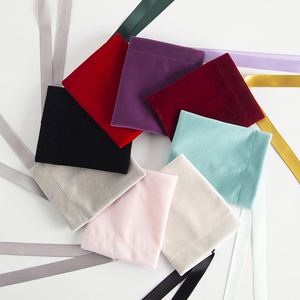 Sacs en velours à cordon pour emballage en vrac, présentation de cadeaux, rangement, mariage, voyage, bonbons, pochettes anti-poussière - Product Image 6
