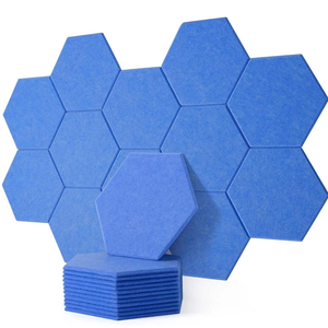 Paneles Acústicos Hexagonales Autoadhesivos para Decoración del Hogar y Estudio, Solución de Ahorro de Espacio con Control de Ruido de Densidad Superior - Product Image 3