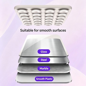Coque de téléphone portable antidérapante personnalisée en silicone à 24 points d'adhérence, noire, <span class=keywords><strong>simple</strong></span>, avec ventouses, portable, vente en gros - Product Image 5
