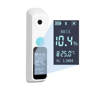 Refractómetro Digital Brix recargable 0 ~ 95% Medidor Digital Brix Probador de calidad del agua para café Jugo de fruta Probador de salinidad