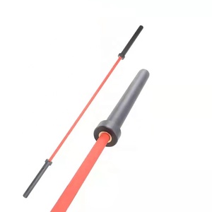 บาร์เบลเหล็กกล้าไร้สนิมเคลือบโครเมียมสีเซราโคท ขนาด 25 มม. ยี่ห้อ KWO Safety รับน้ำหนักได้ 700 ปอนด์ สำหรับฟิตเนส เพาเวอร์ลิฟติ้ง ผู้หญิง ความยาว 7 ฟุต - Product Image 3
