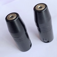 Version noircie de l'adaptateur Akihabara Balanced XLR mâle vers 3,5 mm femelle, adaptateur XLR mâle vers Swiss mâle