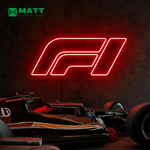 ป้ายไฟนีออนตกแต่งผนังแบบกำหนดเอง ลายรถแข่ง F1 ปรับความสว่างได้ งานแฮนด์เมด ของขวัญ งานศิลปะ สำหรับห้องนอน ห้องเล่นเกม ห้องพักผ่อนของผู้ชาย สำหรับแฟนรถแข่ง - Product Image 4
