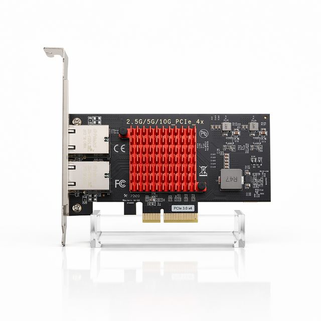 2 Port 10G Ethernet X550-T2 PCIe3.0-4X 10G/5G/2.5G/1G RJ45 Lan Card 10GBase-T Internal Wireless Ethernet Network Card
