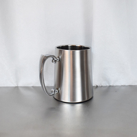 Tasse à whisky en acier inoxydable antique de grande capacité pour le plaisir de la meilleure qualité