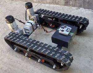 Machines de construction Moteur électrique Chenille en caoutchouc Châssis chenillé avec télécommande - Product Image 3