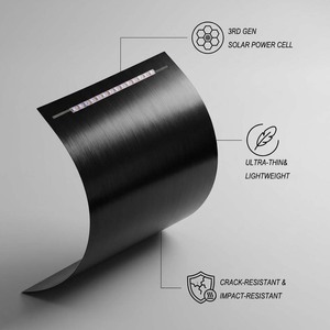 Panneaux solaires flexibles SunFlex, <span class=keywords><strong>film</strong></span> mince, solaires d'intérieur, efficacité 35 %, ultra légers, faible luminosité, module PV portable, IoT - Product Image 4