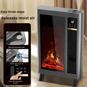 Nuevo Modelo 2025: <span class=keywords><strong>Estufa</strong></span> <span class=keywords><strong>Eléctrica</strong></span> de Escritorio con Llama Simulada, <span class=keywords><strong>Chimenea</strong></span> de Ahorro Energético para el Hogar - Product Image 4