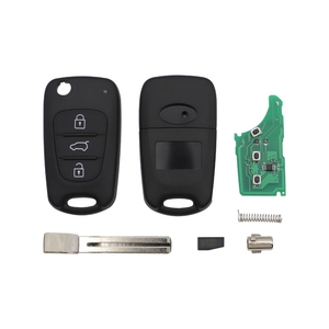 Clé de voiture télécommande 3 boutons 433Mhz puce <span class=keywords><strong>46</strong></span>, clé vierge de remplacement avec lame - Product Image 2