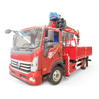 Grue hydraulique montée sur camion, mobile, télescopique, capacité de levage maximale de 7 tonnes, hauteur de levage de 15,5 mètres, utilisée pour les travaux de construction